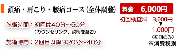 肩こり・腰痛・疲れ