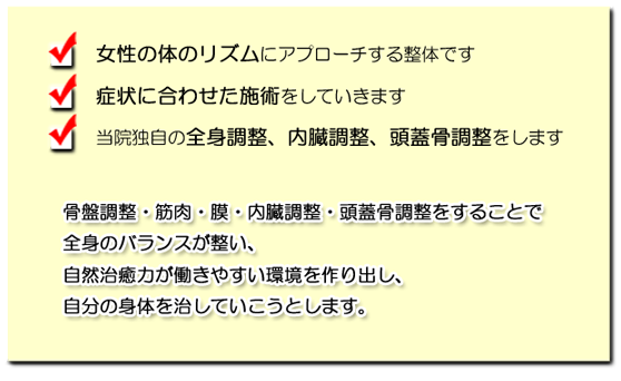 整体院の施術の特徴