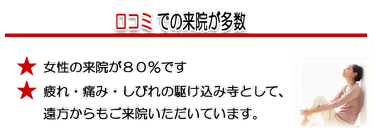 口コミでの来院